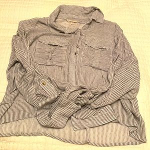 Sim and Sam shirt, button up, large EUC